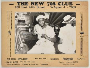 [Man Seated at the Bar at The New 708 Club, Chicago, Illinois]