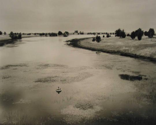 Tube Fisherman near Sacramento County Dump