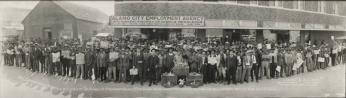 The C. Campa Labor Agency & W. J. Lewis, of the Alamo City Employment Agency, 1401 W. Commerce St. and 111 North Frio Street, San Antonio, Texas, Distributing Bread Three Times a Day to Mexicans Who Are in Distress Waiting to Be Sent to a Job