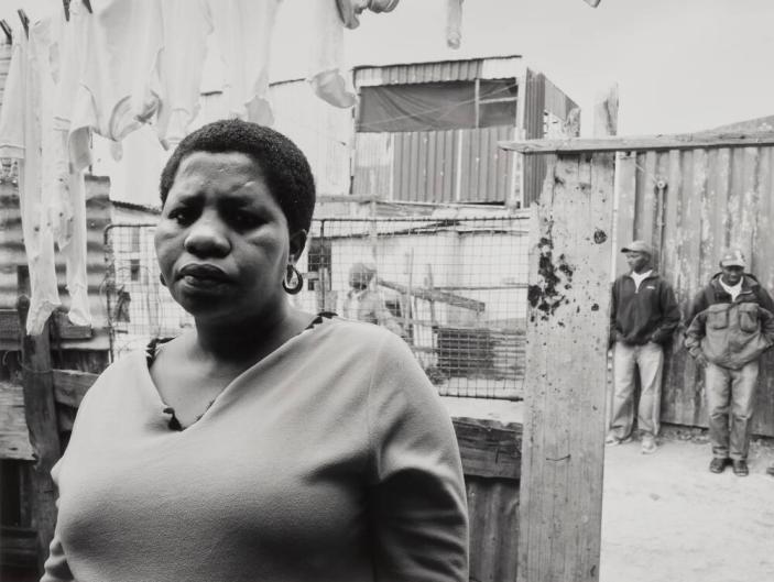 Khulelwa Pali at the house in Cape Town that she burgled
in 2008. Site B, Khayelitsha, Cape Town, 23 August 2010
