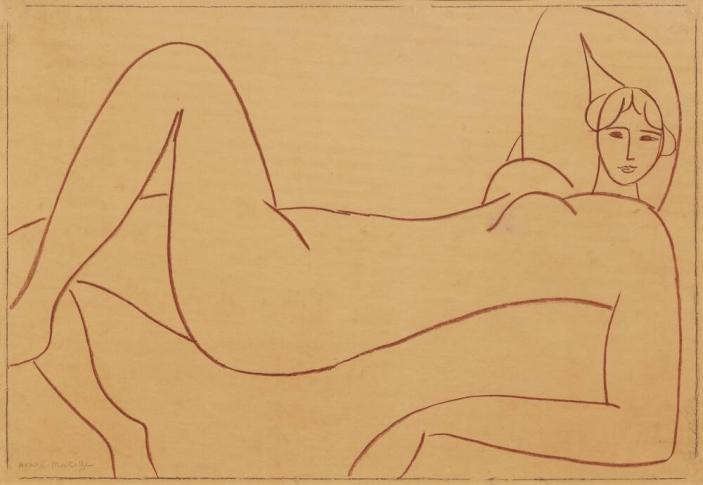Study after the Pink Nude [Lydia Delektorskaya]