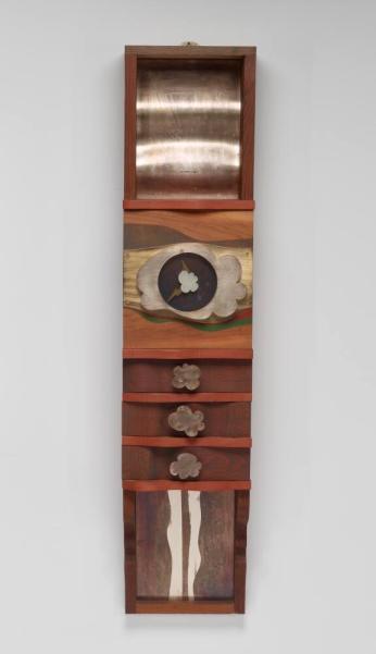 Clock with Three Drawers