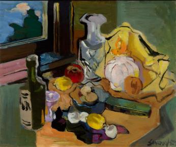 Still Life with Cut Glass Decanter