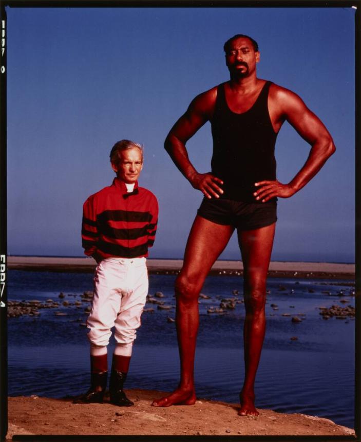 Wilt Chamberlain and Willie Shoemaker, Los Angeles