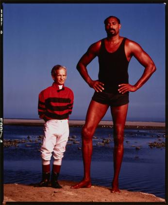 Wilt Chamberlain and Willie Shoemaker, Los Angeles