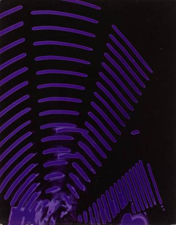 Abstract (Fans of Purple Bars on Black Ground)