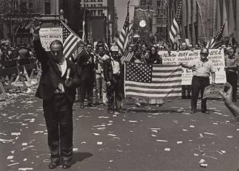 [Hardhat’s March in Support of the Vietnam War, May 1970, NYC]