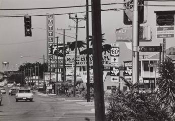 [Street and Business Signs, Texas Farm Road 157 Intersects Highway 80]
