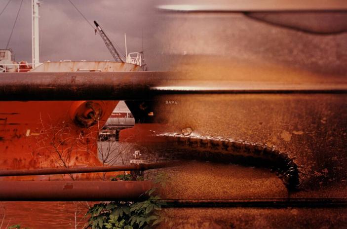 Untitled (ship's bow on left half)