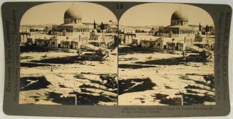 The "Dome of the Rock," where the Temple Altar stood, Mt. Moriah, Jerusalem, Palestine.