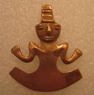 Figural Pendant with Crescent Base