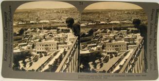 Jerusalem, the center of Christian history, seen west from tower on Olivet, Pal.