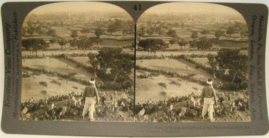 Gaza, lowland stronghold of the Philistines, from the southeast, Palestine.