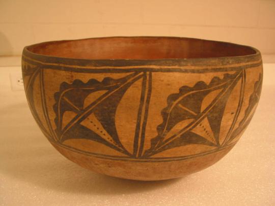 Dough Bowl with Abstract Designs