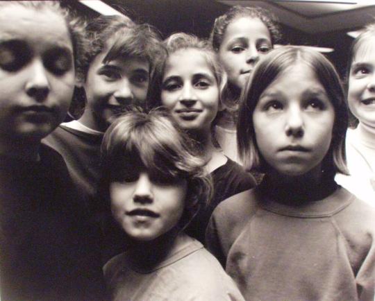 Sylvie, Julie, Claudia, Rachel, Kathrin, and Annie. Room 306, Tobin School, Cambridge