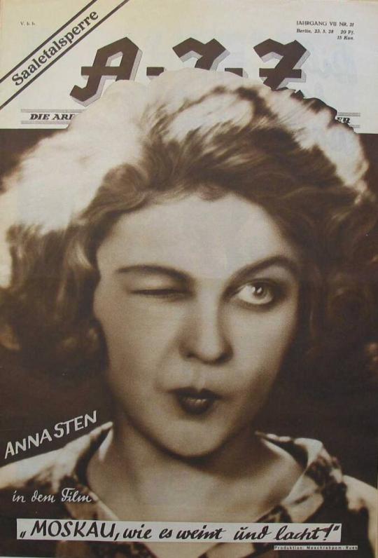 Anna Sten in dem film "Moskau, wie es weint und lacht!"