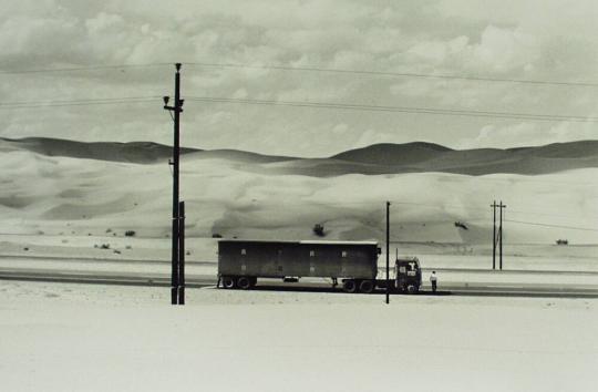 Truck in the Desert Near Yuma, Arizona