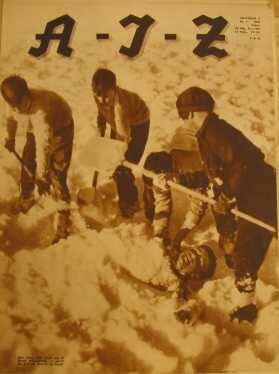 Man kann sich nicht nur im Sand einbuddeln - auch im Schnee macht es Spass!