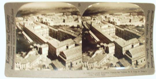 The Great Pontifical Palace, the Vatican - northeast from St. Peter's Dome, Rome