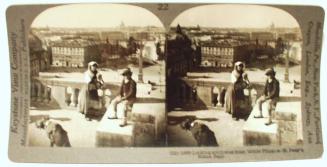 Looking southwest from Monte Pincio - St. Peter's in the distance - Rome