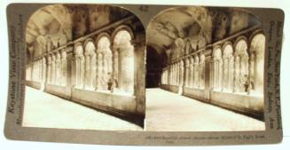 Beautiful twisted columns, ancient Cloisters of St Paul's, Rome