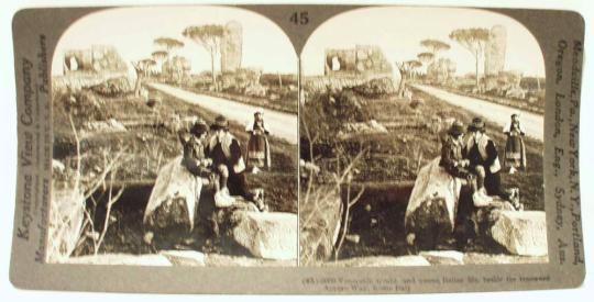 Venerable tombs and young Italian life, beside the renowned Appiean Way - Rome