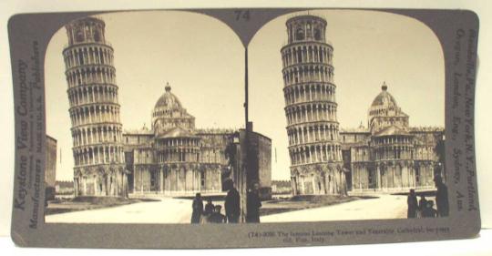 The famous Leaning Tower and venerable Cathedral - 800 years old - Pisa