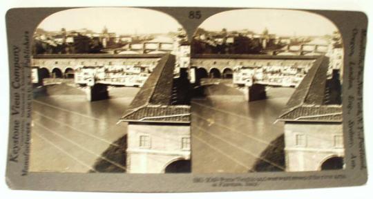 The Vecchio Bridge and the River Arno, Florence