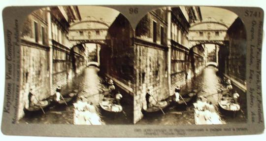 Bridge of Sighs, Venice, Italy - between a palace and a prison