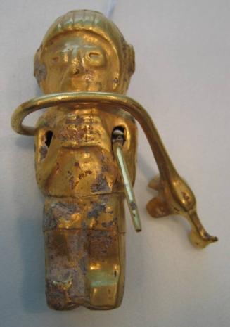 Figural Bead Pierced by a Bird Dipper