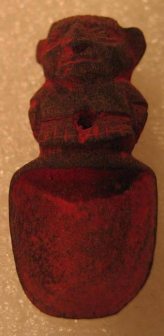 Figural Spoon with Red Pigment
