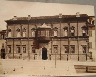 Casino Facade,  Bay window over central arched entry.