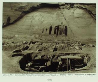 Cadillac Town Car, the Great Gallery, Horseshoe Canyon, Utah, U.S.A.