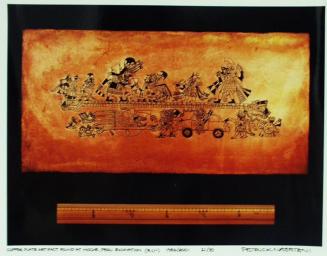 Copper Plate Artifact Found at Moche, Peru Excavation