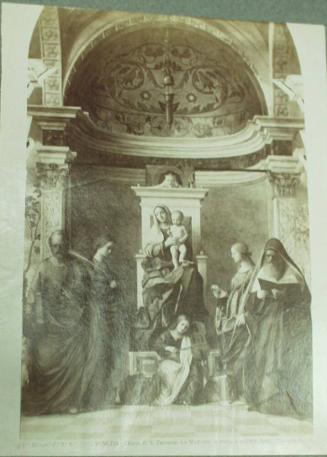 Chiasa di Zaccaria La Madonna in trono e quatro Santi