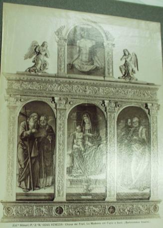 Chiesa dei Frari.  La Madonna col Figlio e Santi.