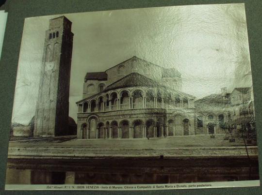 Isola di Murano.  Chiesa e Campanile di Santa Maria e Donato, parte posteriore.