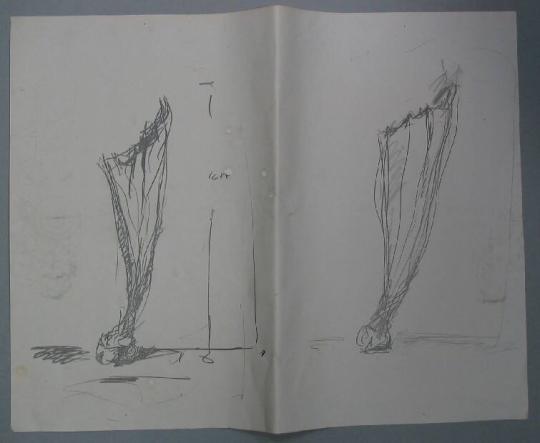 Study for Torn and Twisted Curtain