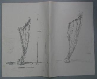 Study for Torn and Twisted Curtain