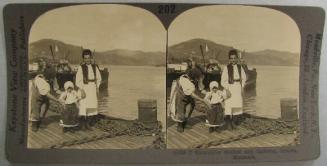 Rumanian Mother and Children, Orsova, Rumania.