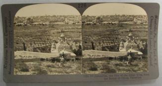 Jerusalem, the City of the Great King, from the Mount of Olives, Palestine.