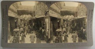 Christian Street, Motley Life in the Holy City's Bazaar District, Jerusalem, Palestine