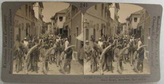 Ivory on the way from the Jungle to America, Main Street, Mombasa, East Africa