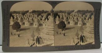 North Section of the "450 Pagodas," Each Enshrining a Book of Wisdom, Mandalay, Burma.