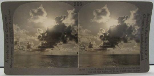 The Radiant Splendor of an Equatorial Sunrise off the Coast of Java, Dutch East Indies.