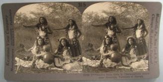 Native Hula Girls in Characteristic Attire near Honolulu, Territory of Hawaii