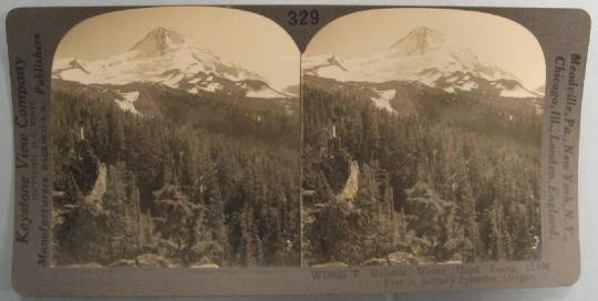 Majestic Mount Hood Rising 12,000 Feet in Solitary Splendor, Oregon.