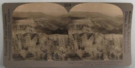 Cedar Breaks, the Greatest of Utah's Sculptured and Painted Amphitheatres.