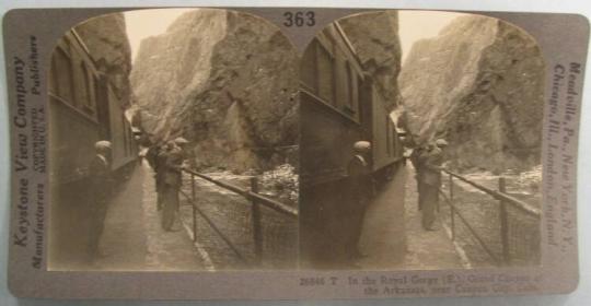 In the Royal Gorge (E.), Grand Canyon of the Arkansas, near Canyon City, Colo.