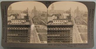 Michigan Avenue, North from Straus Tower, Chicago, Ill